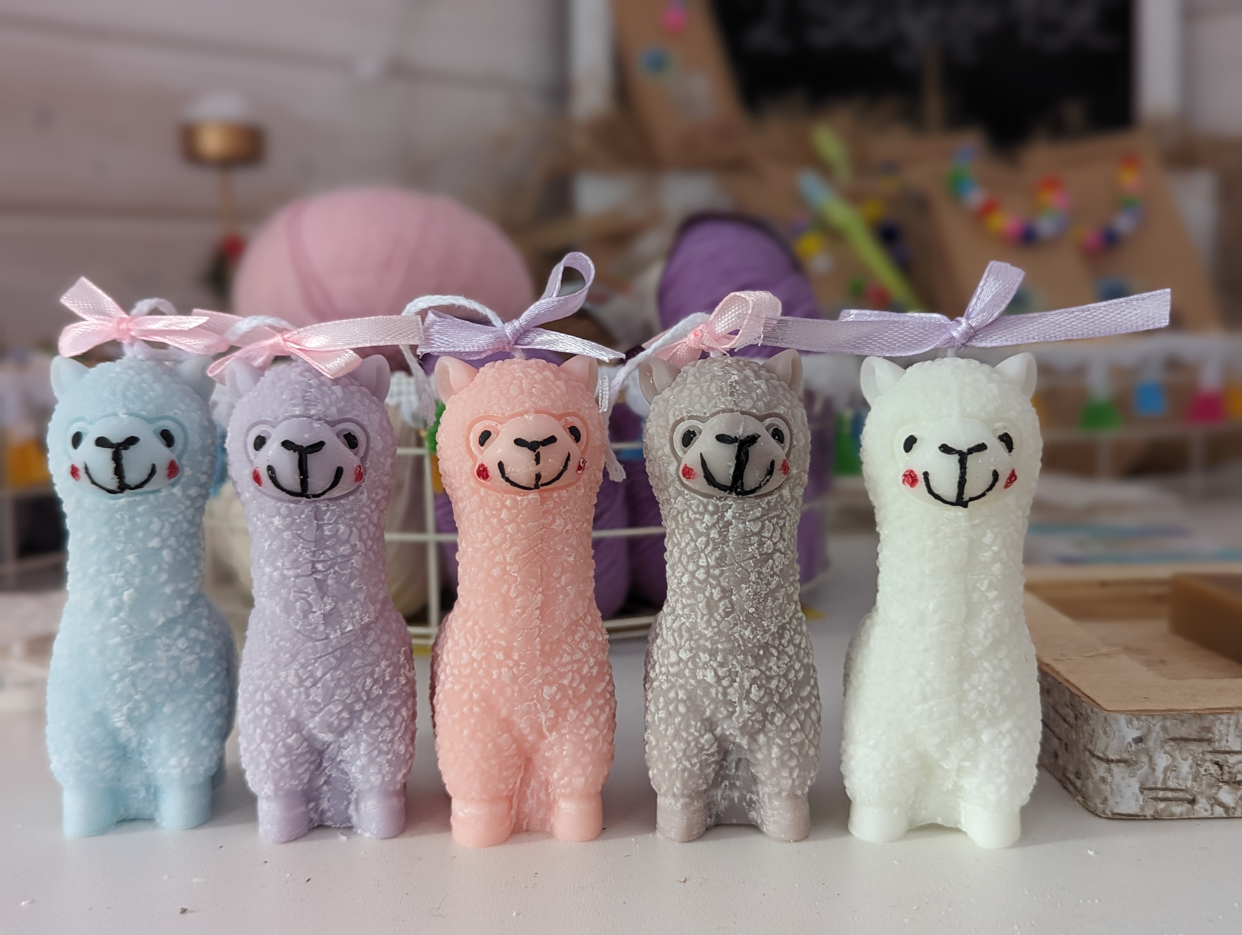 Alpaka Kerzen - hangemachtes Accessoires